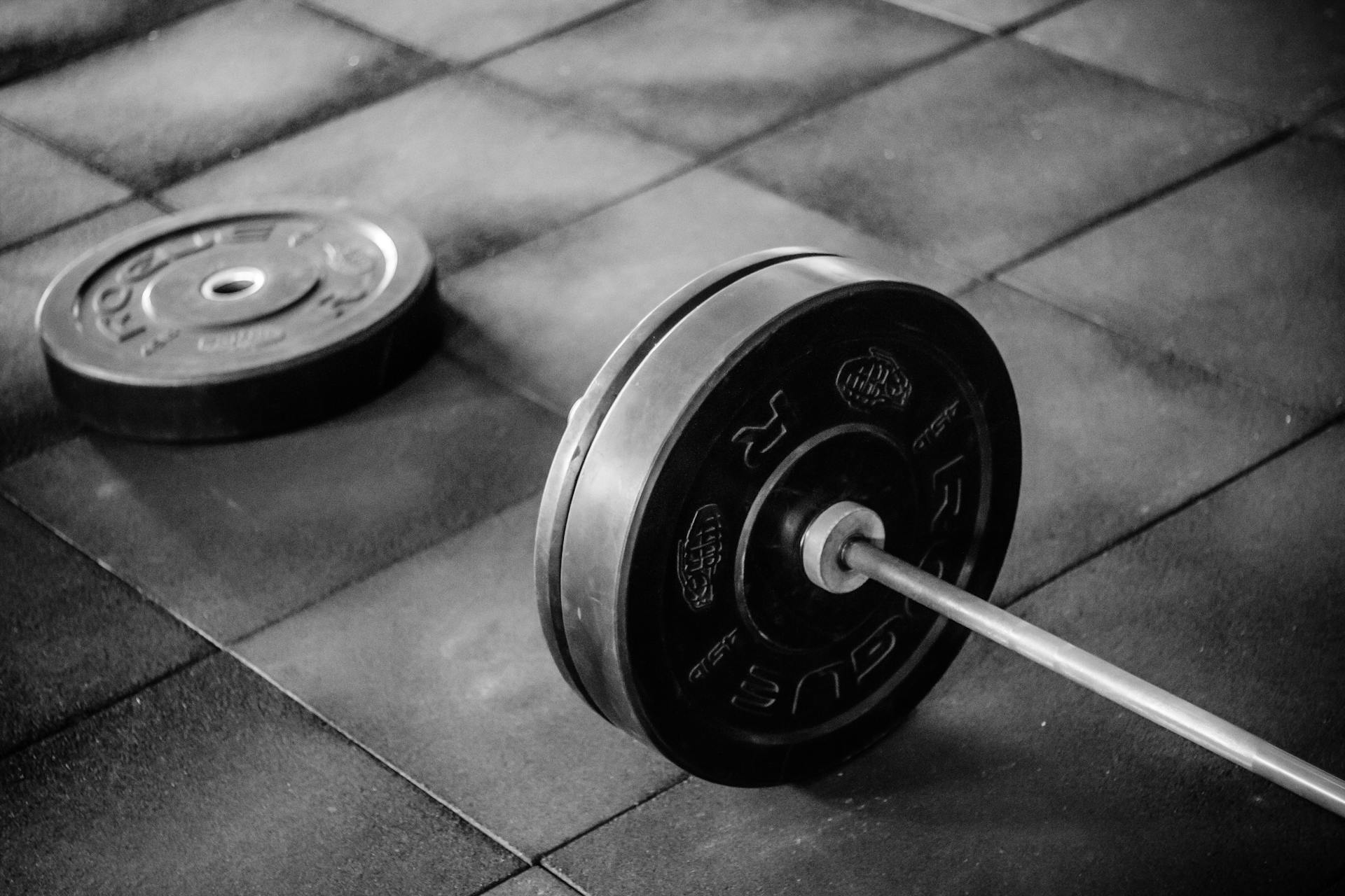 weights on the floor